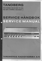 Tandberg TR-200 - Service Manual